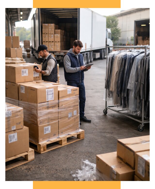 Перевозка и доставка одежды из Китая от 7814 р., СетСервис-Скл