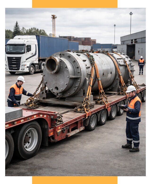 Перевозка тяжеловесных грузов под ключ от 156285 р. | СетСервис-Скл